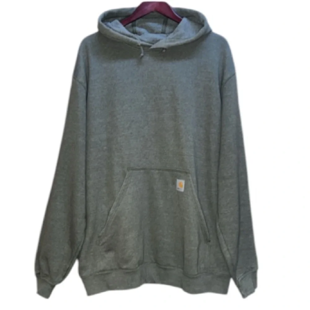 Carhartt Mens Sweatshirt Pullover Hoodie Kangaroo Pocket Size XL - Picture 3 of 14